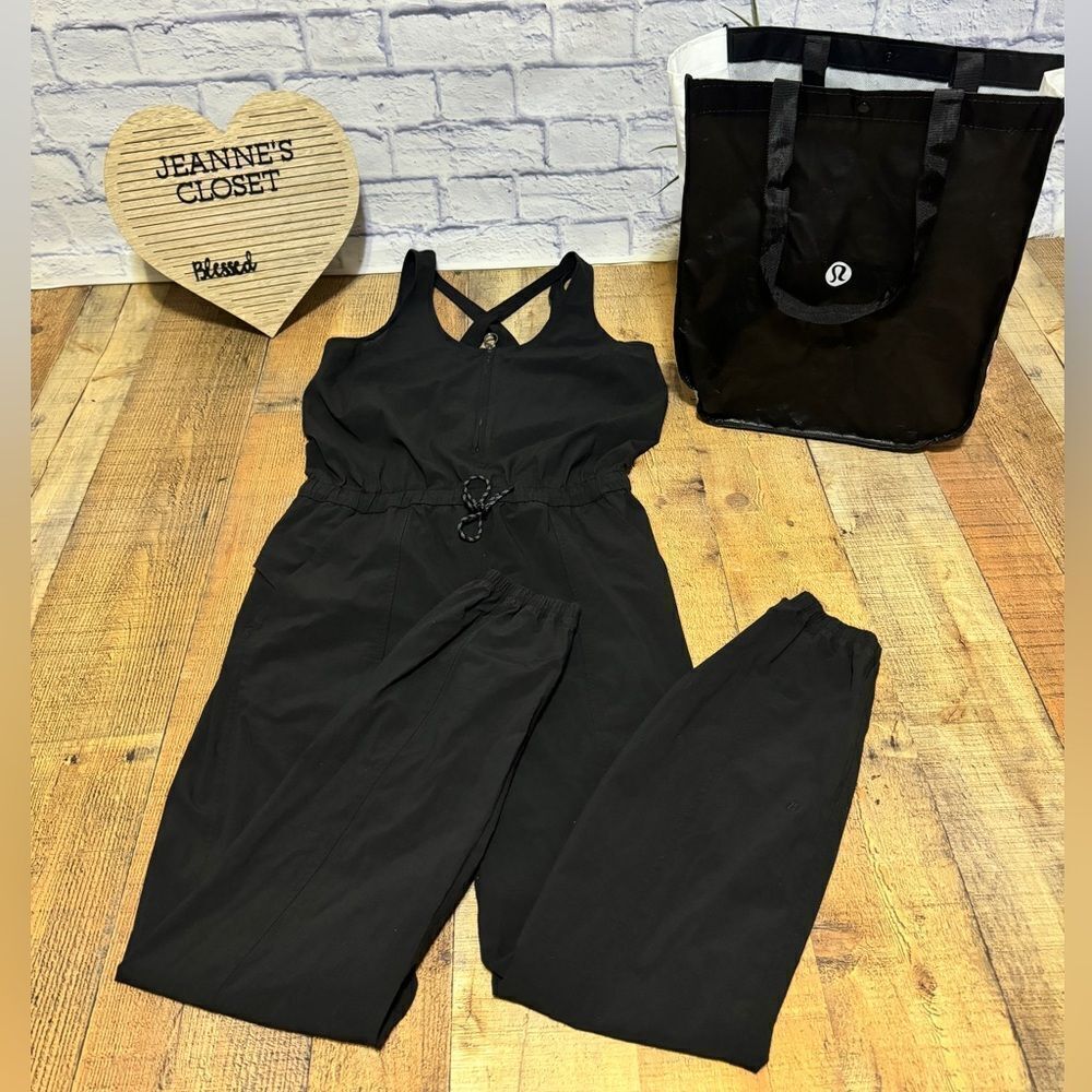Lululemon Women's Shift In Time Jumpsuit Sleeveless BLACK